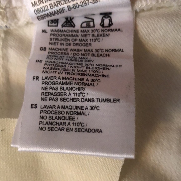 NWT original Oilily white and cream denim skirt with navy embroidery - Picture 16 of 16